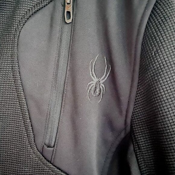 Spyder Men's Black Full Zip Long Sleev JAcket M - Picture 2 of 7